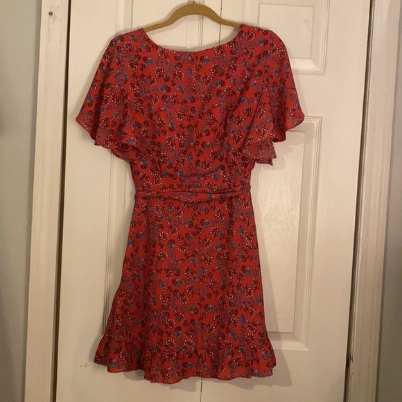 Red Floral Print Dress by Jack - Picture 2 of 5